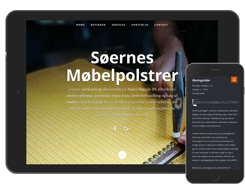 Showcase of the responsive website of video production company RossenFilm @ rossenfilm.dk